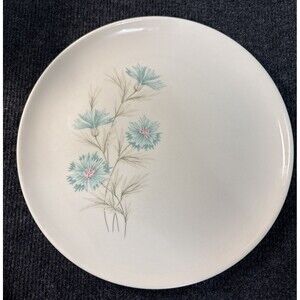Vintage Taylor Smith & Taylor TST Ever Yours Dinner Plate Blue Flowers